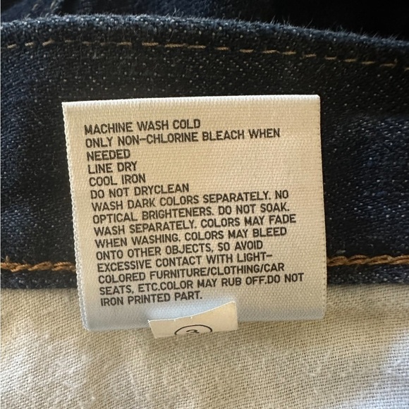 Uniqlo Regular Fit Denim Jean Pants, Dark‎ Blue, Size 34 - Picture 11 of 13